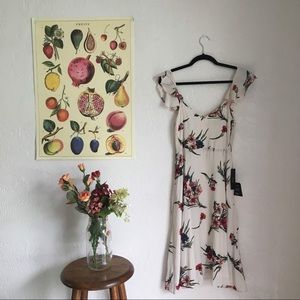 White flare sun dress